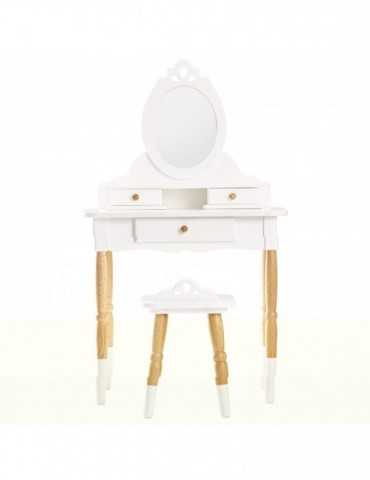 VANITY TABLE WITH STOOL.