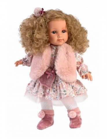 DOLL WITH CURLY HAIR  35cm.