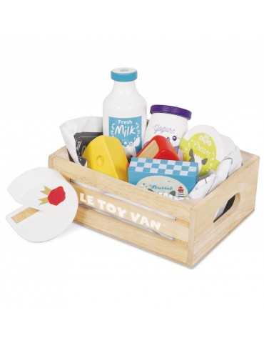 LE TOY VAN CHEESE DAIRY MARKET CRATE